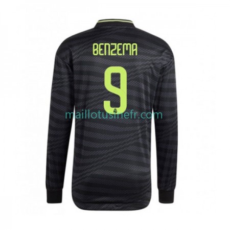 Maillot de Foot Real Madrid Karim Benzema 9 Troisième 2022-23 Manches Longues